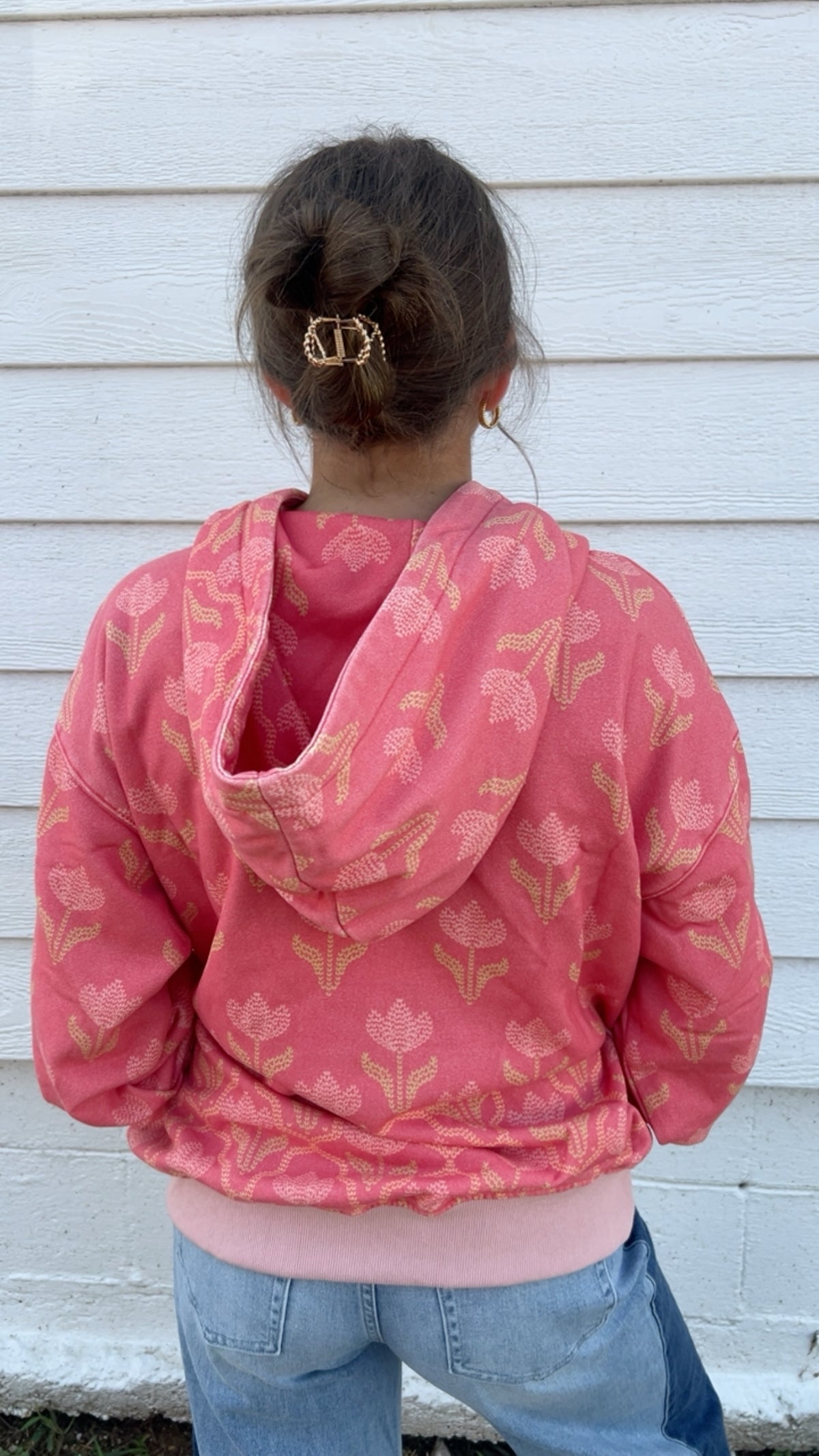 Printed Fleece Hoodie