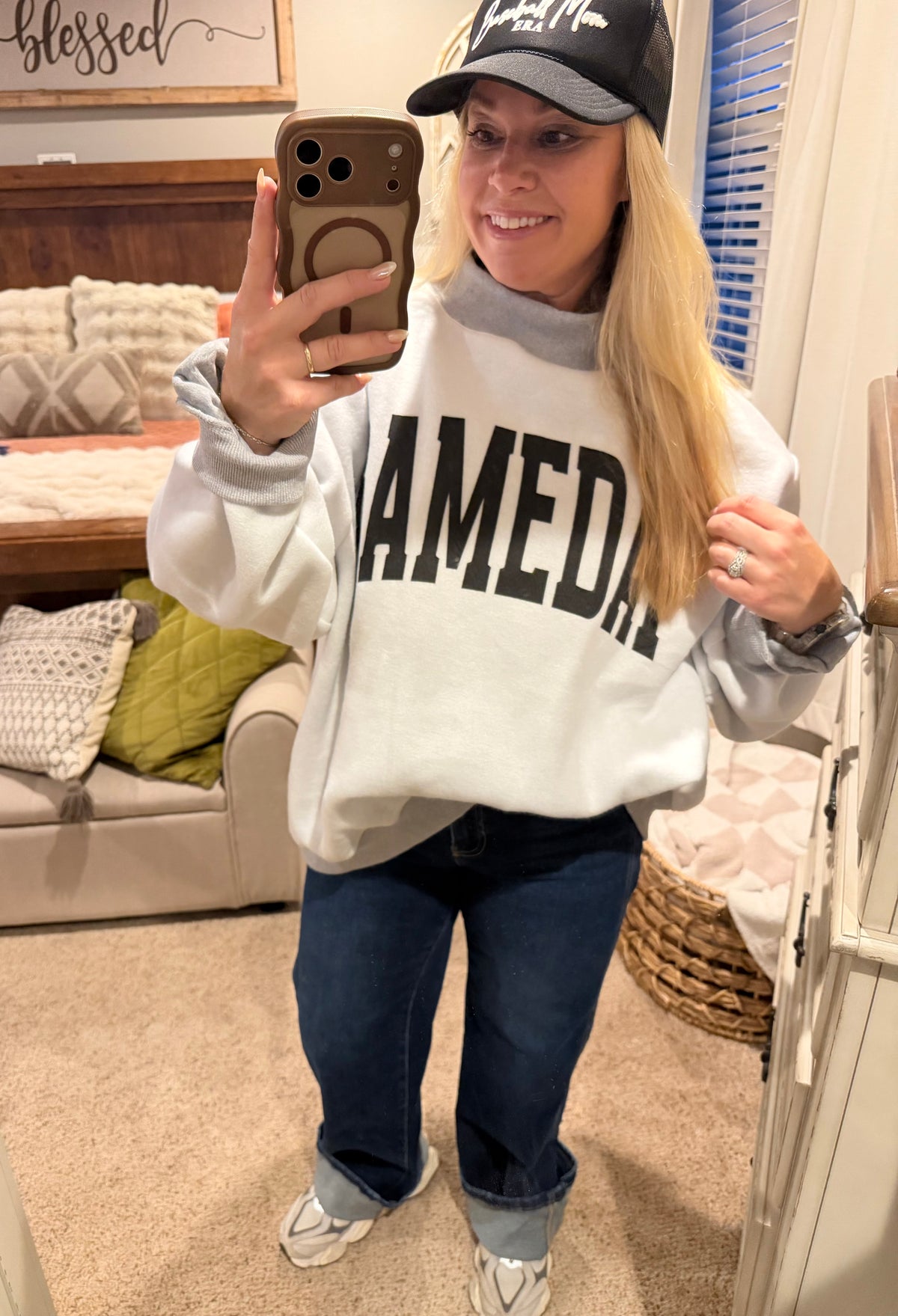 Football & Gameday Reversible Mockneck Sweatshirt