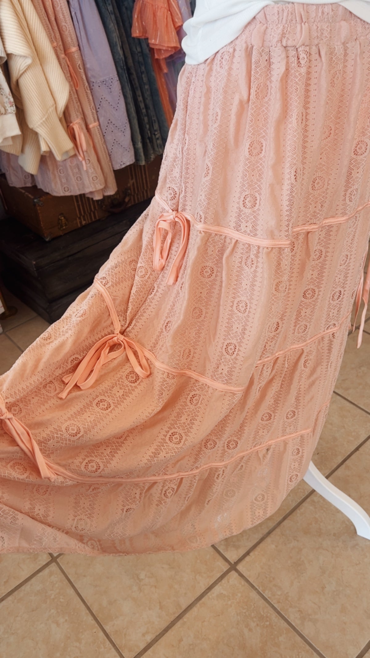 Lace Midi Skirt