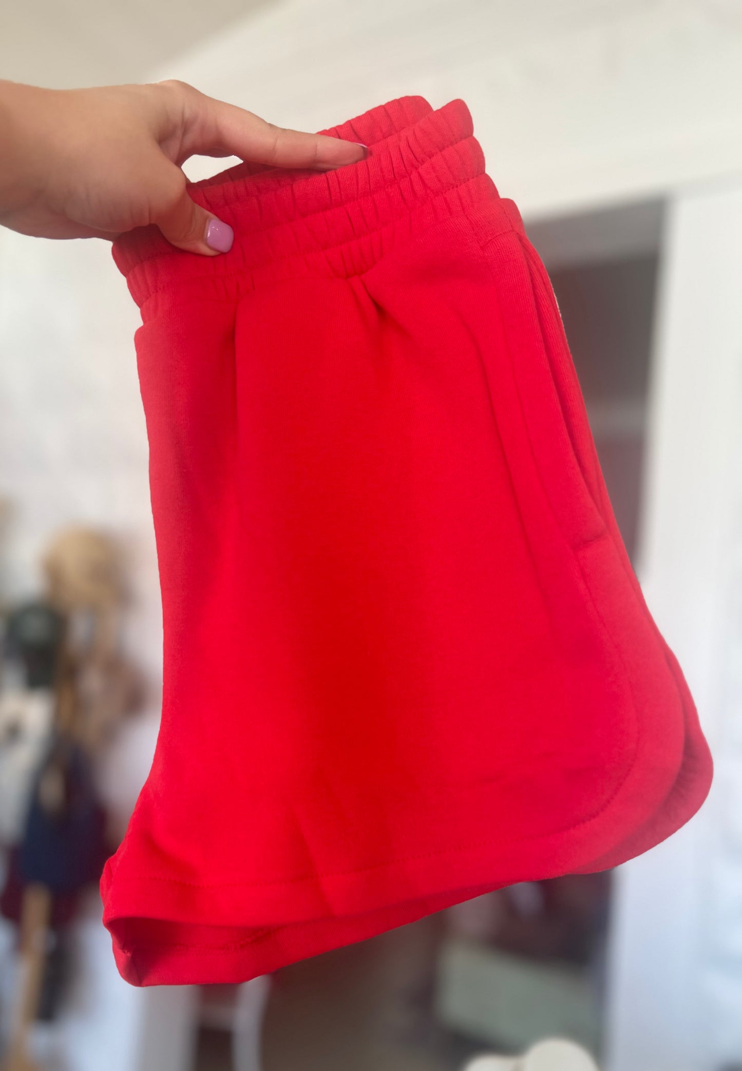 Fleece Elastic Dolphin Shorts