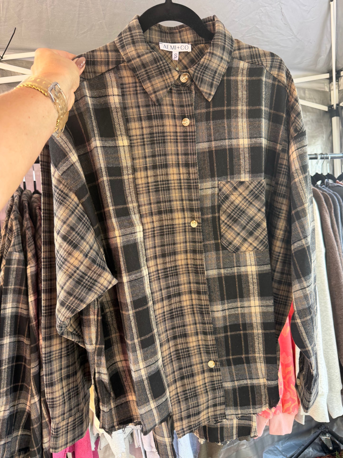 Kambrie Plaid Flannel Shirt