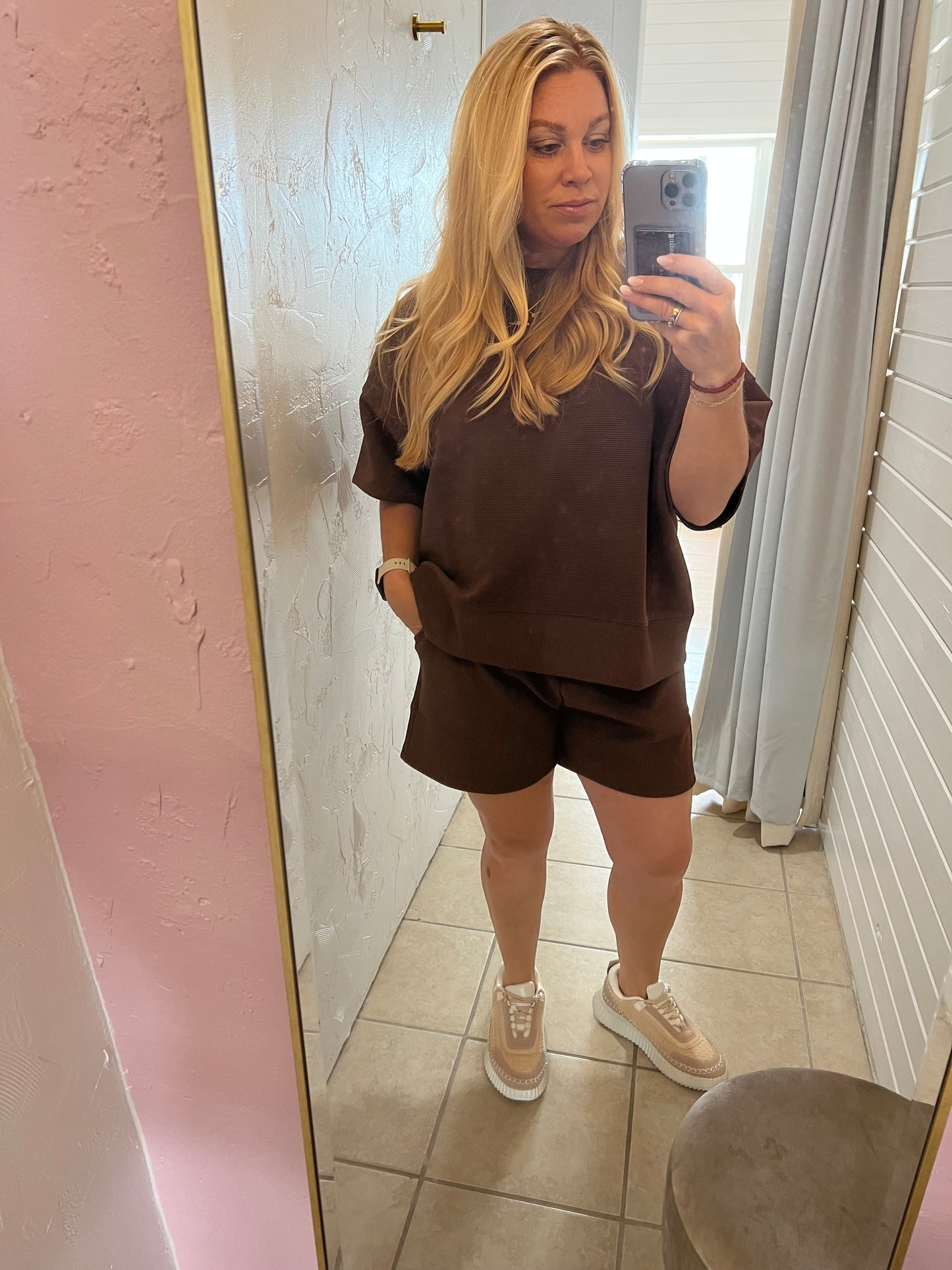 Ribbed Tee and Shorts Set