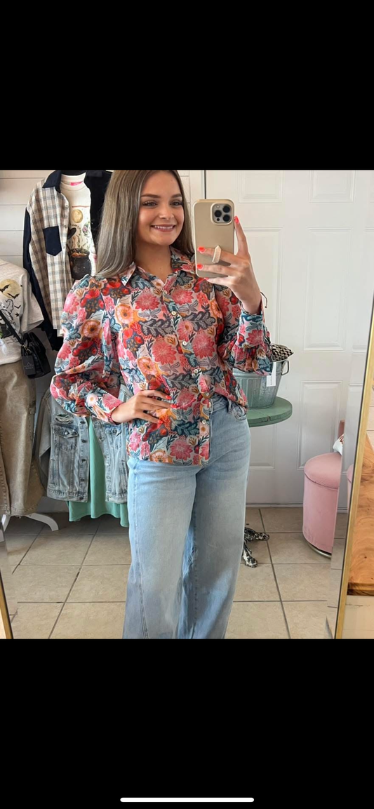 Vintage Poppie Blouse