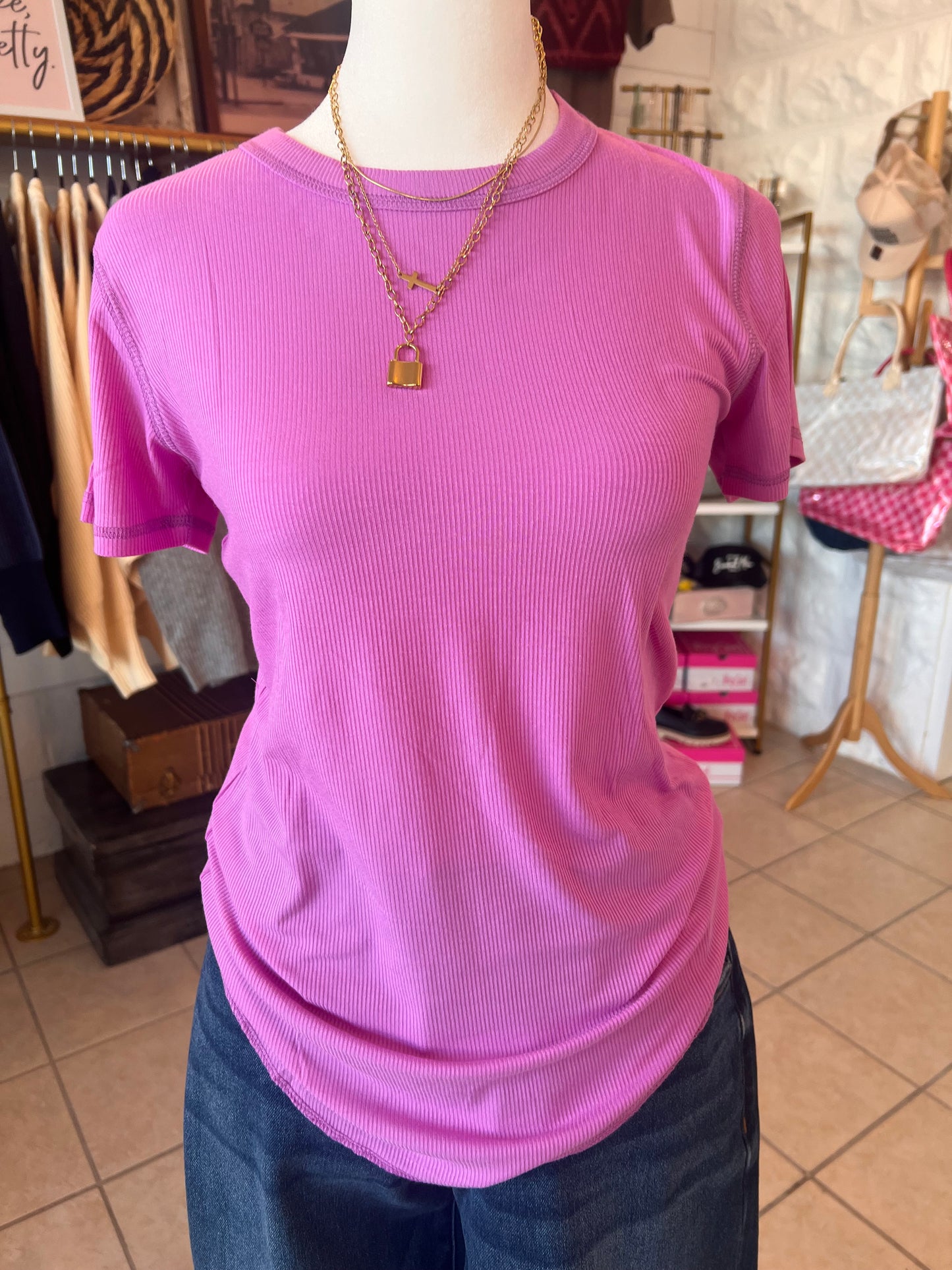 Ribbed Tee