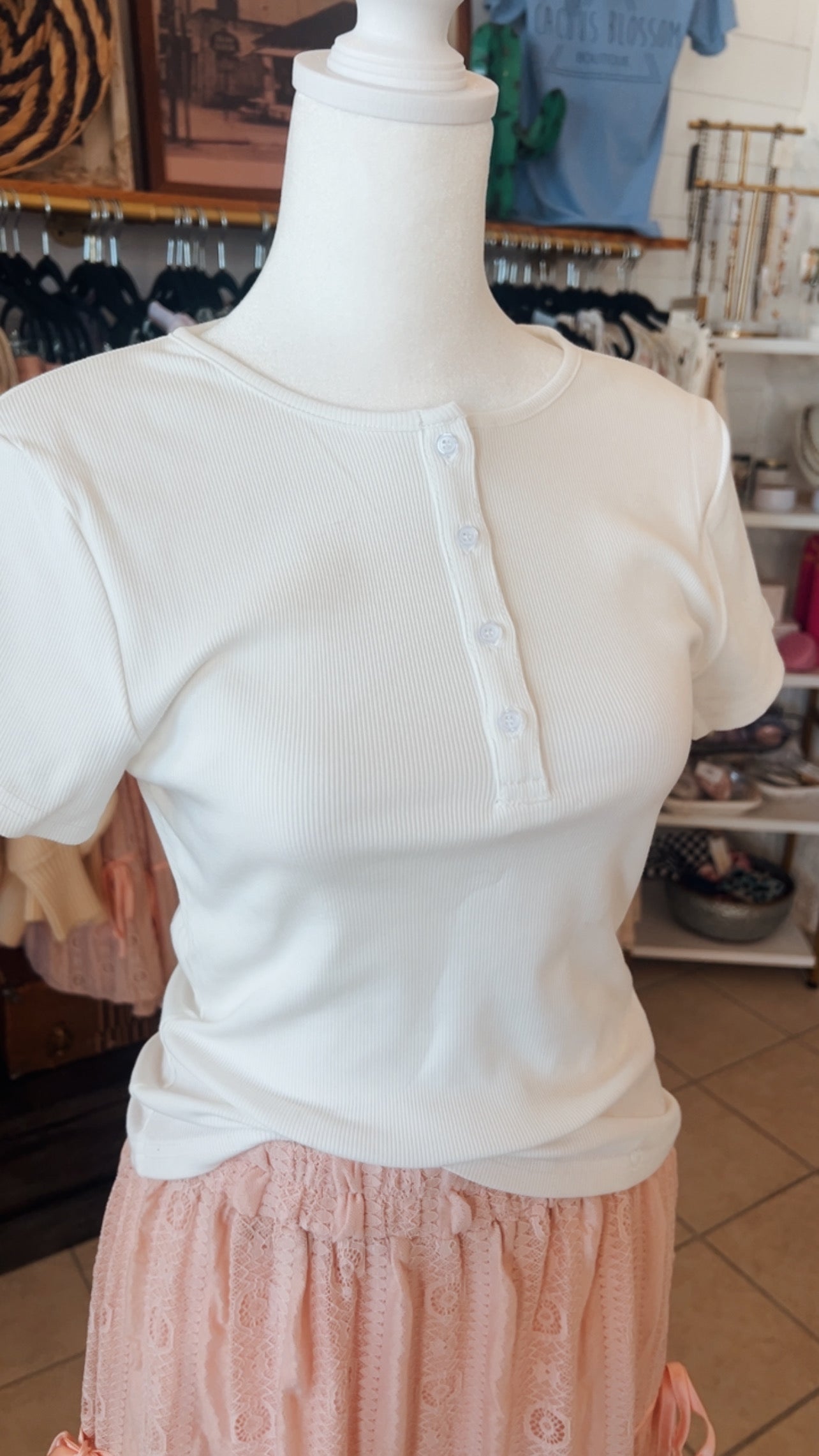Henley Knit Top