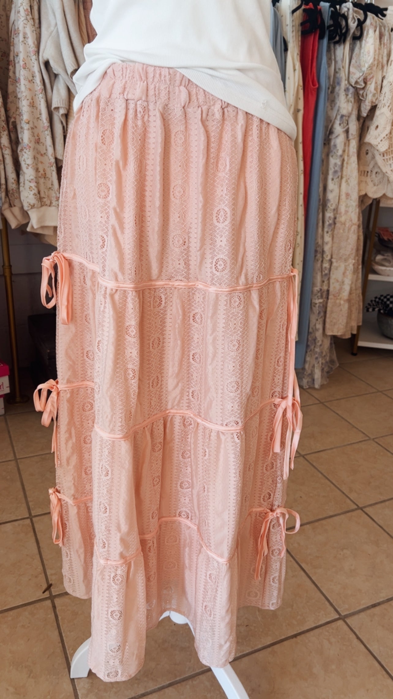 Lace Midi Skirt