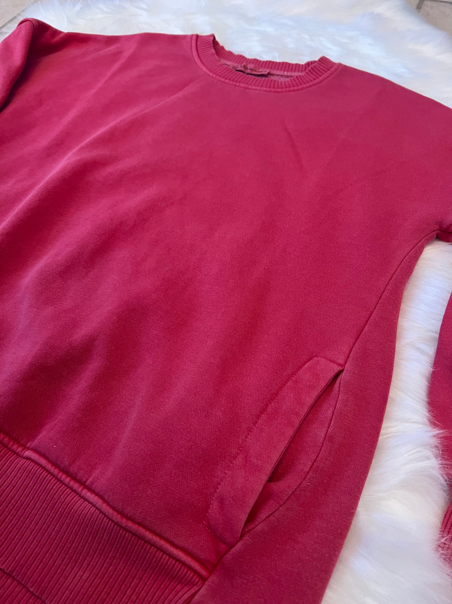Hi/Low Hem Fleece Pullover