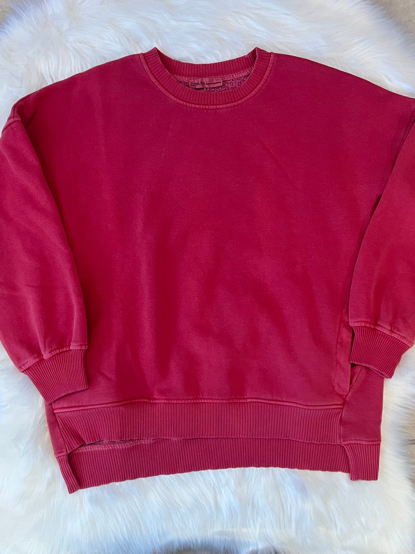 Hi/Low Hem Fleece Pullover