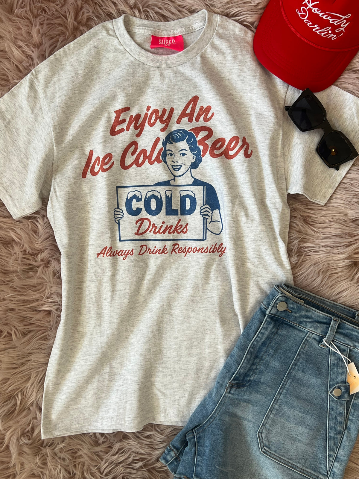 Americana Cold Beer Graphic Tee