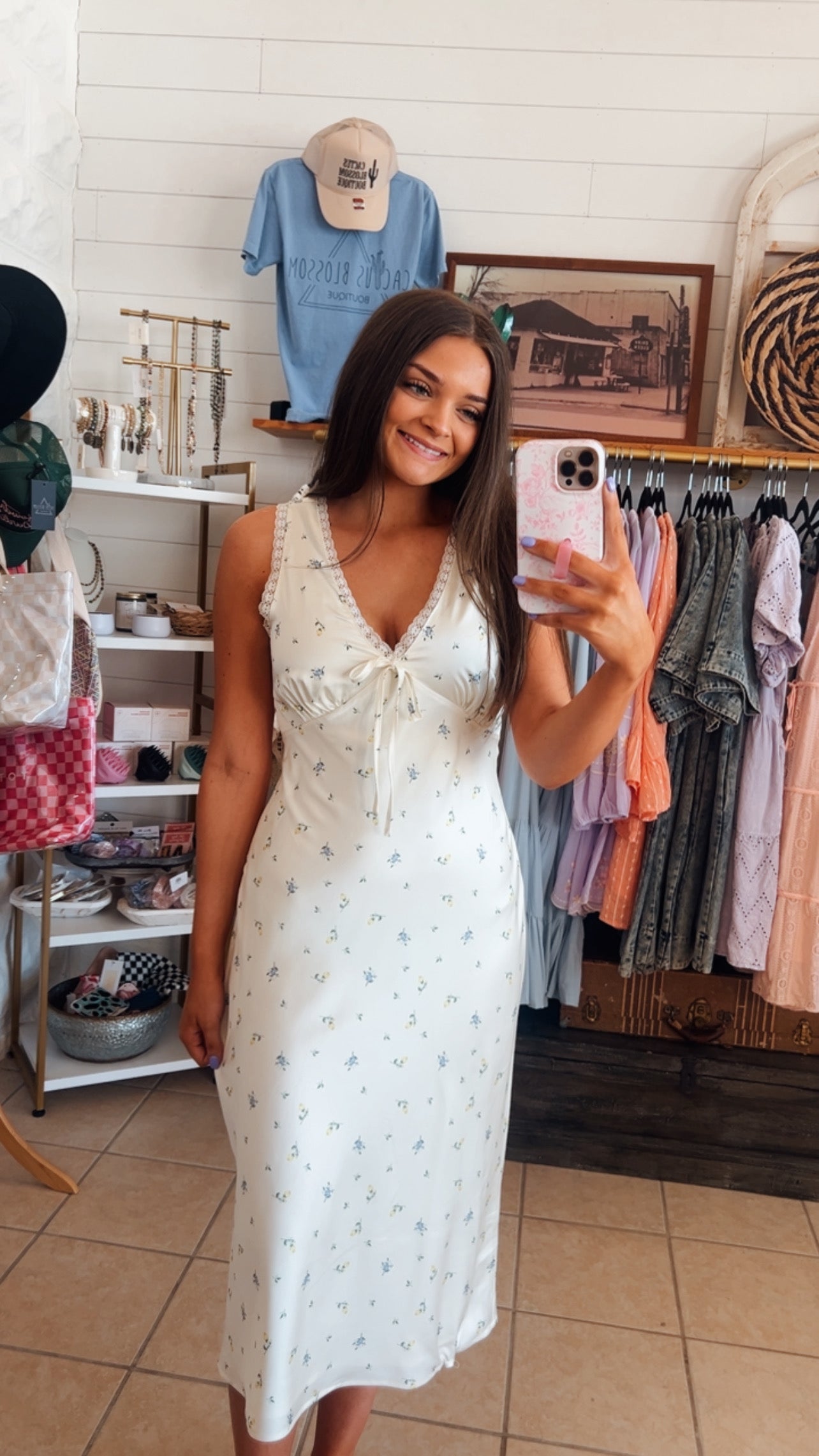 Butter Ditsy Print Dress