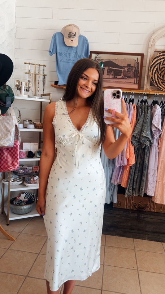 Butter Ditsy Print Dress