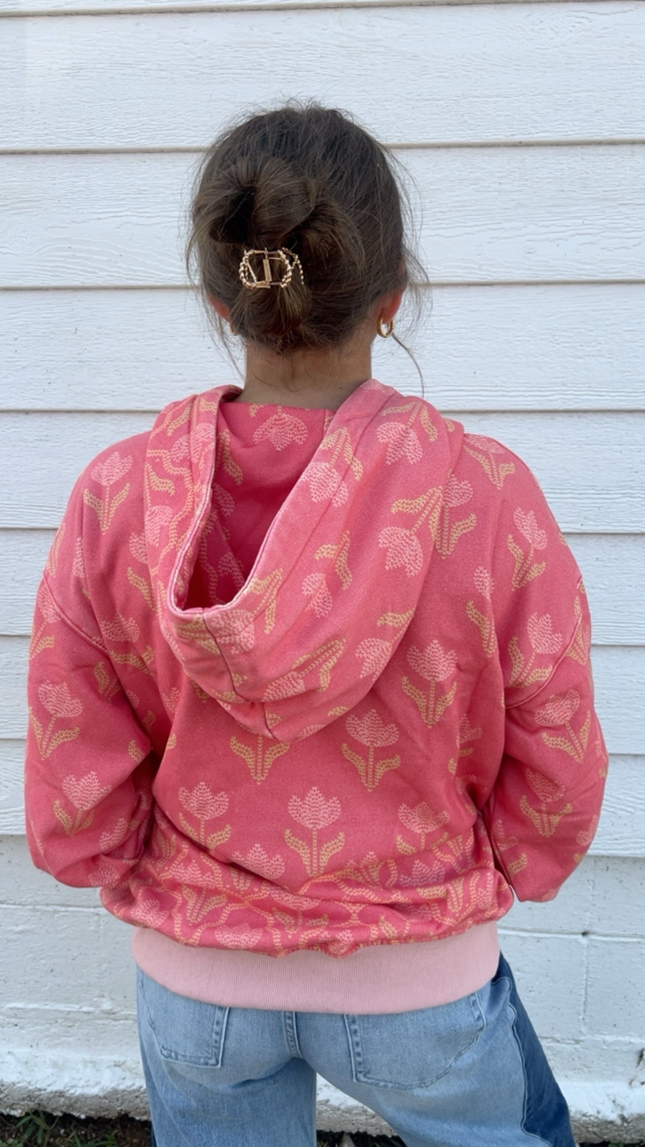 Printed Fleece Hoodie