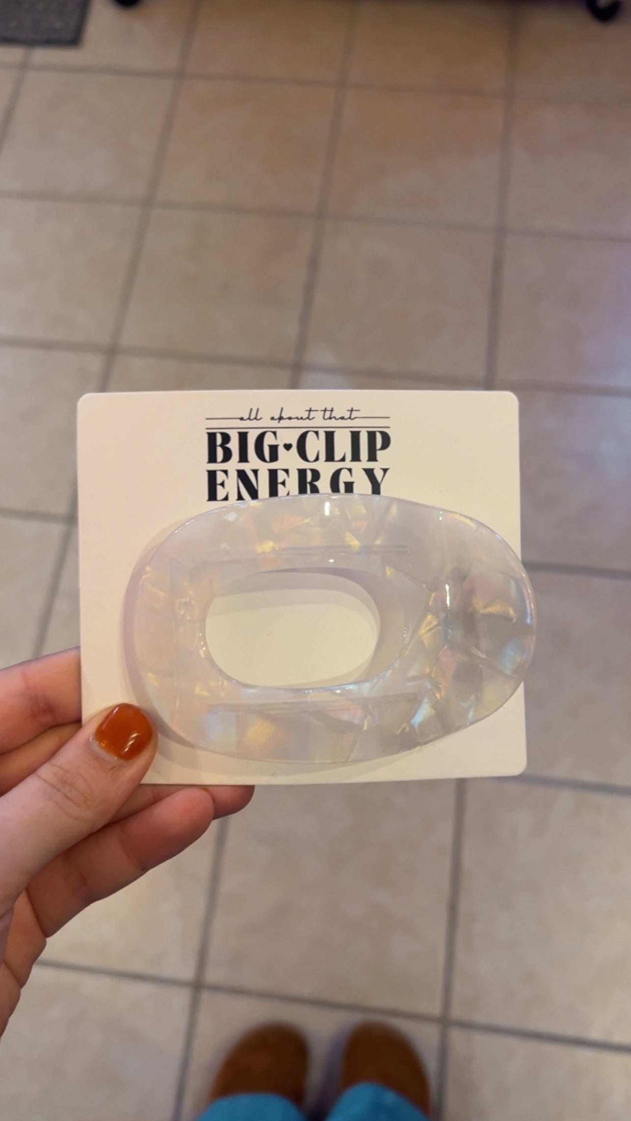 Large Flat Claw Clip