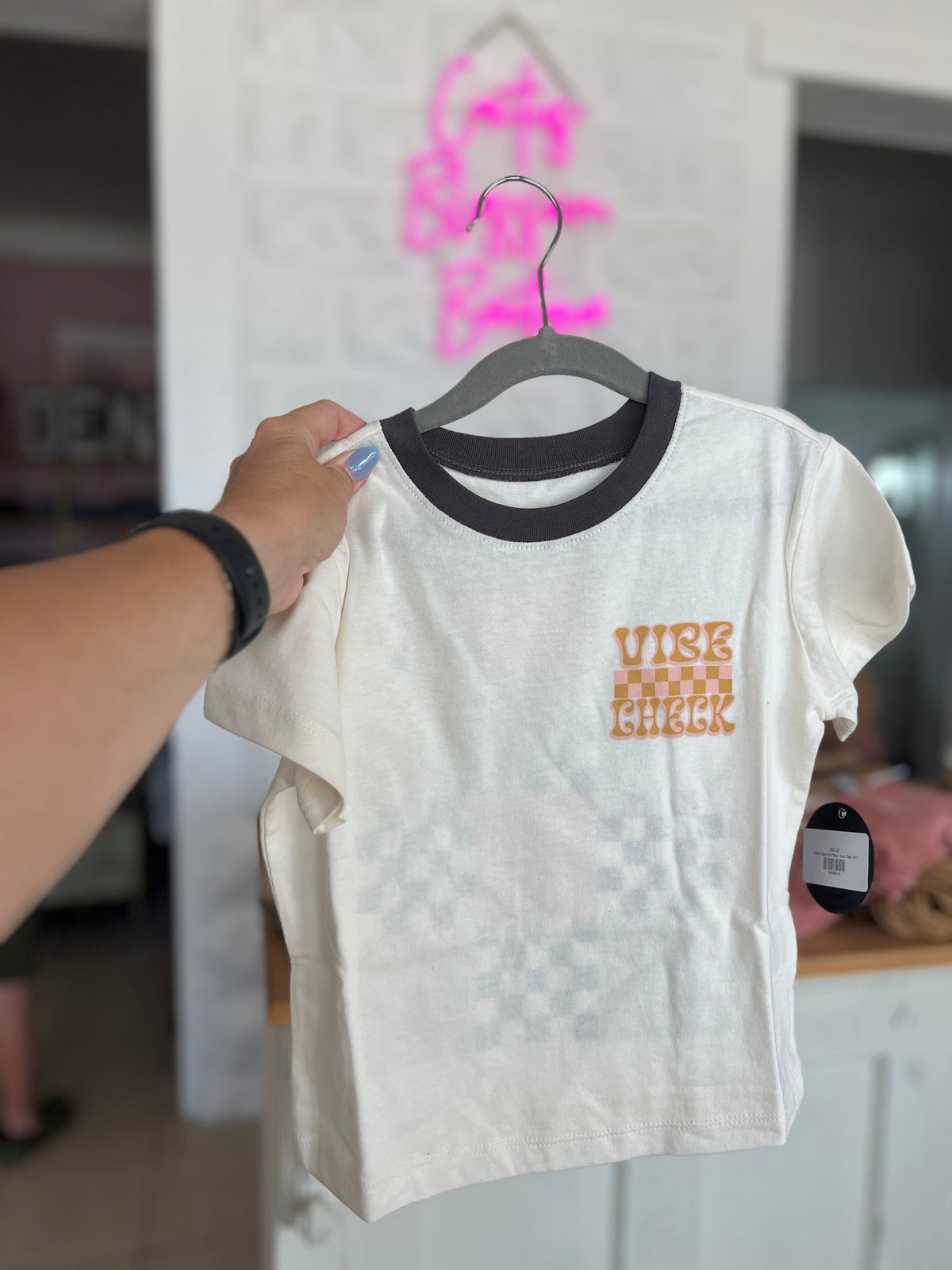 Vibes Check SS Boxy Youth Tee