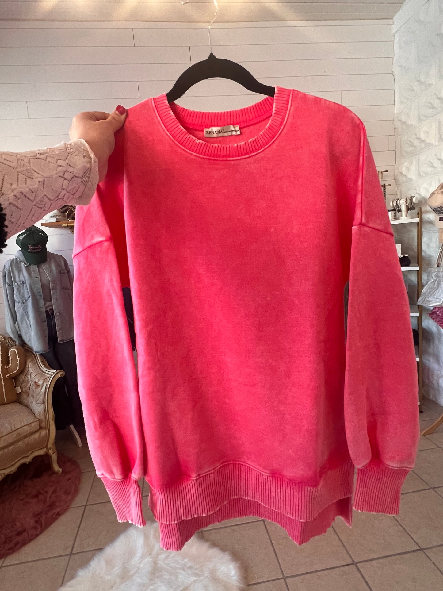 Hi-Low Fleece Pullover