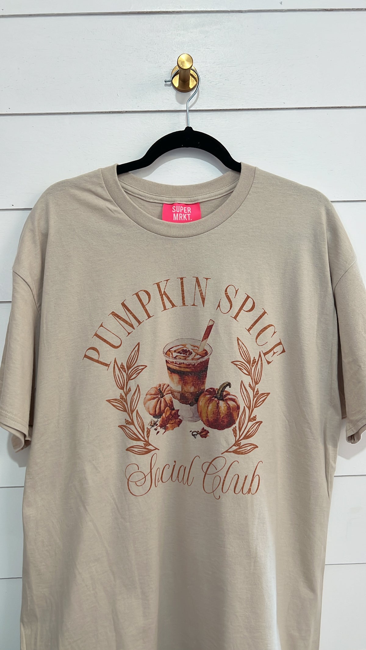 Pumpkin Spice Social Club Oversized Graphic Tee
