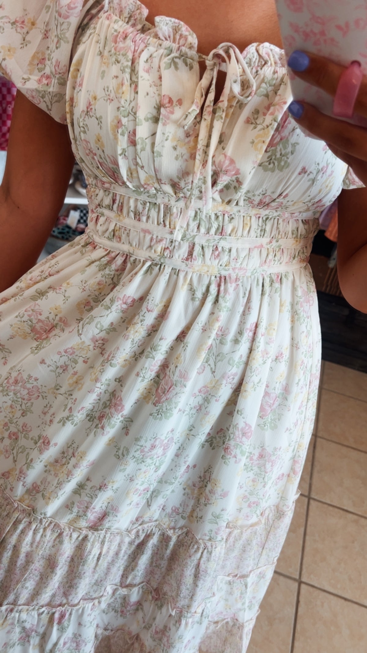 Garden Romance Floral Maxi Dress