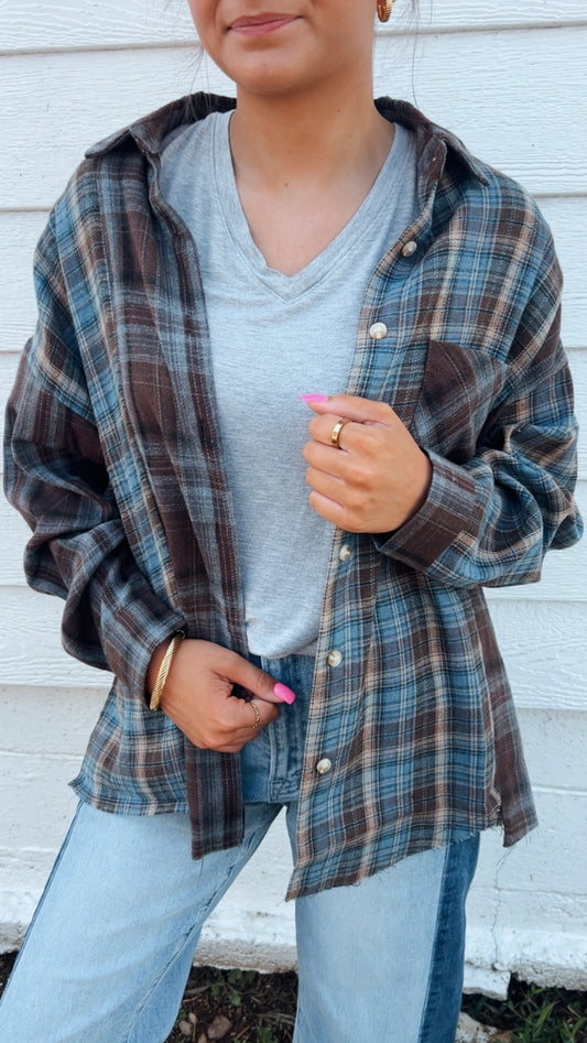 Kambrie Plaid Flannel Shirt