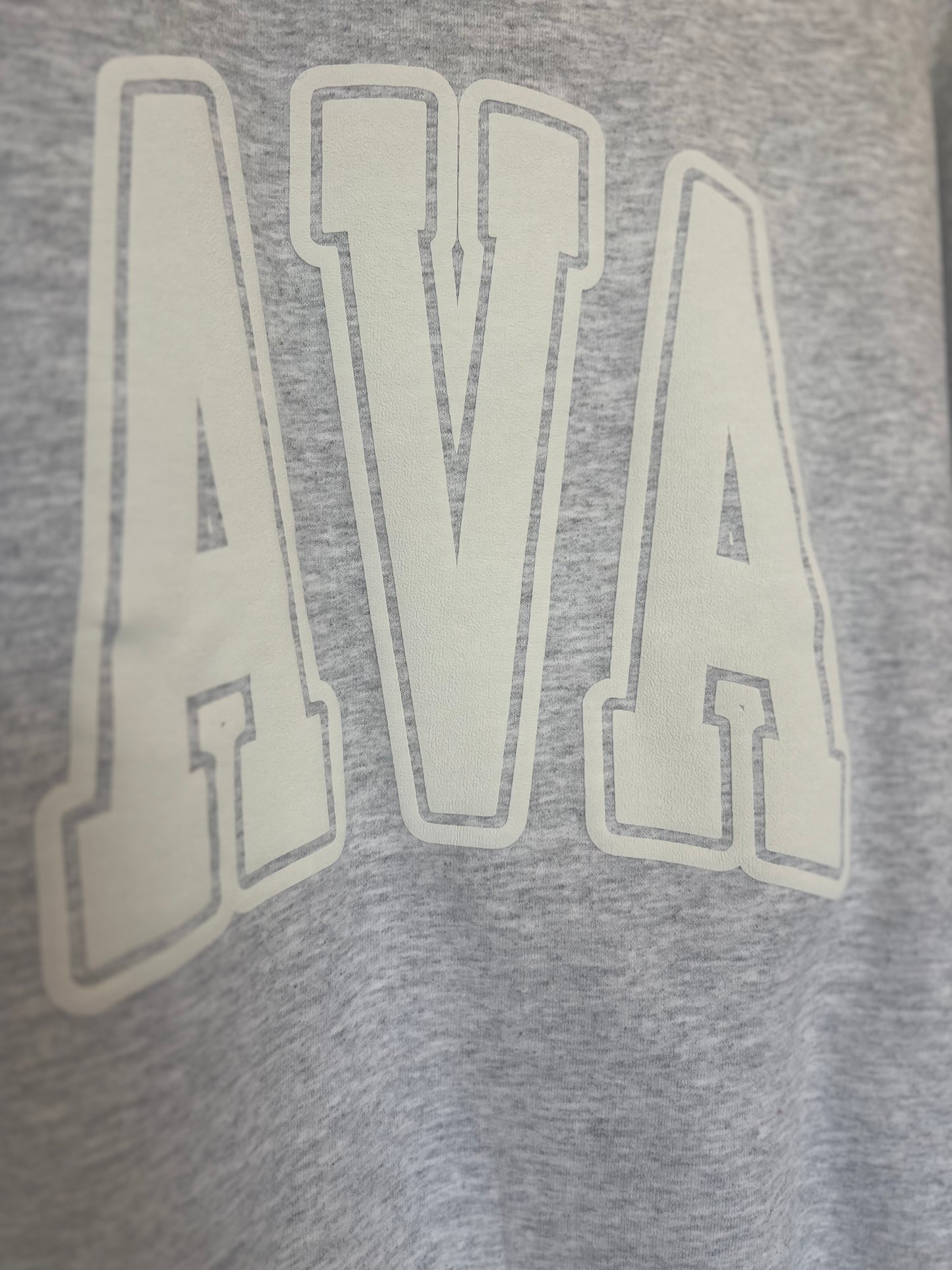 Varsity VNeck AVA White Puff