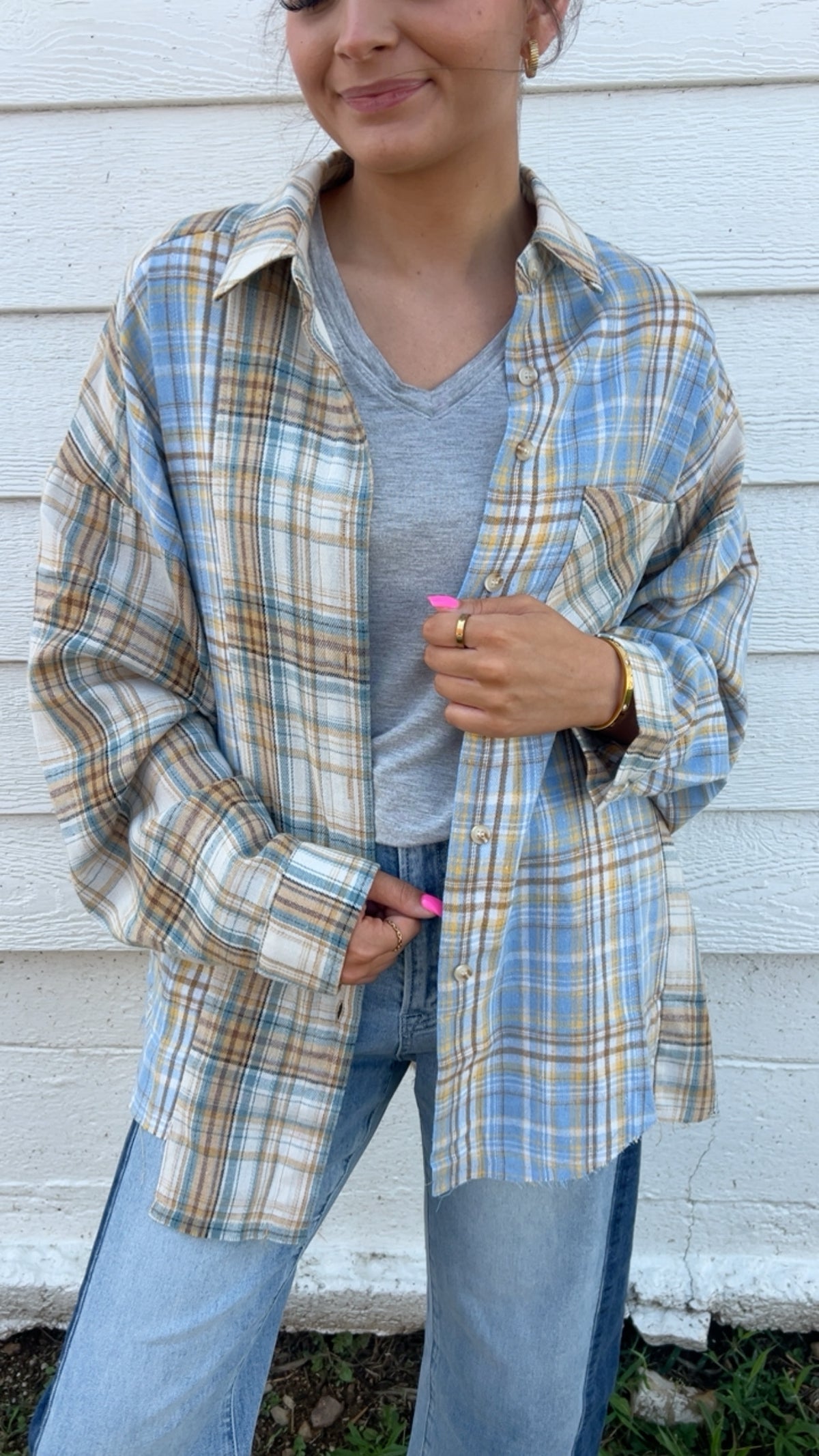 Kambrie Plaid Flannel Shirt