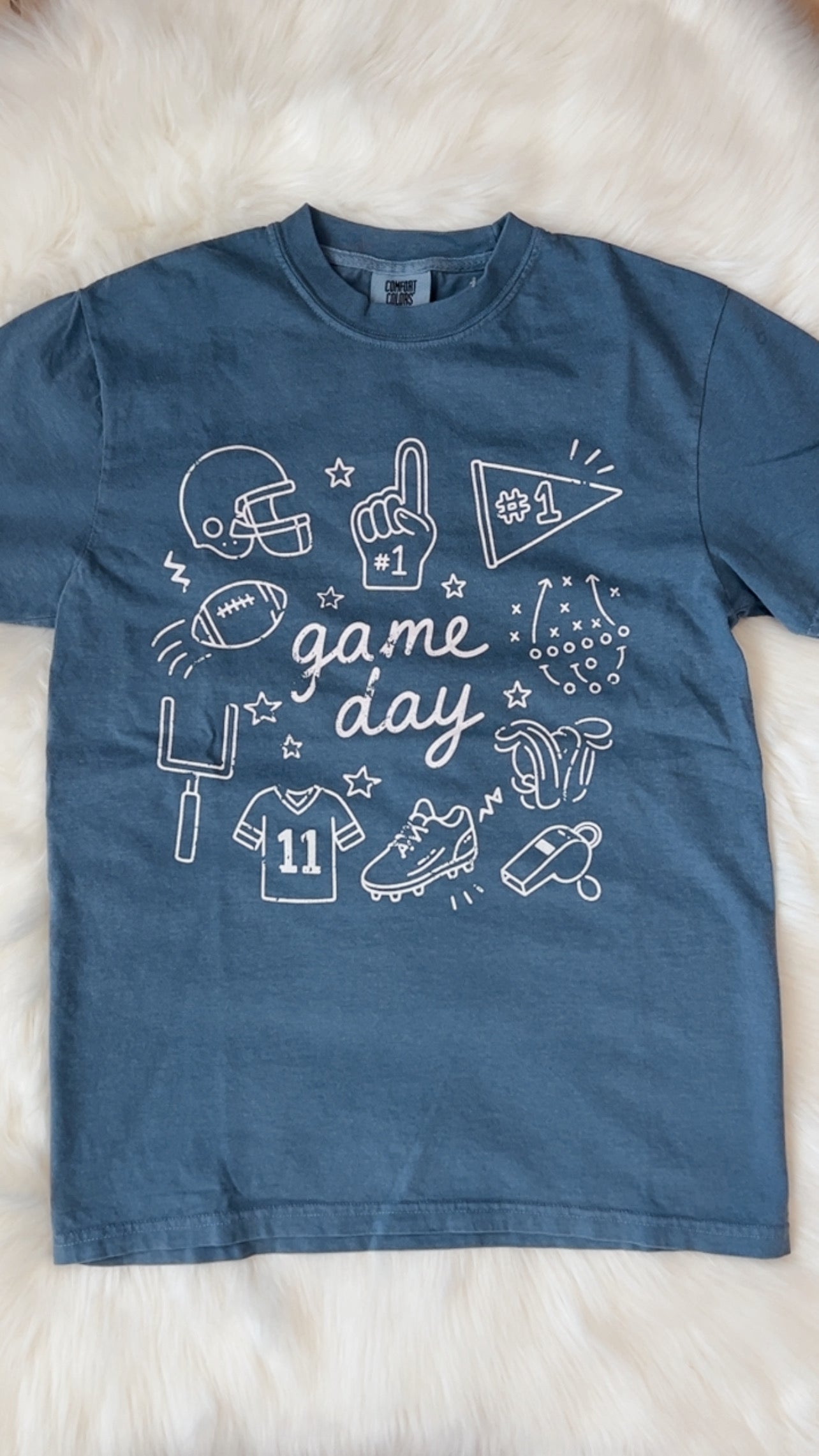 Football Game Day Doodle Tee