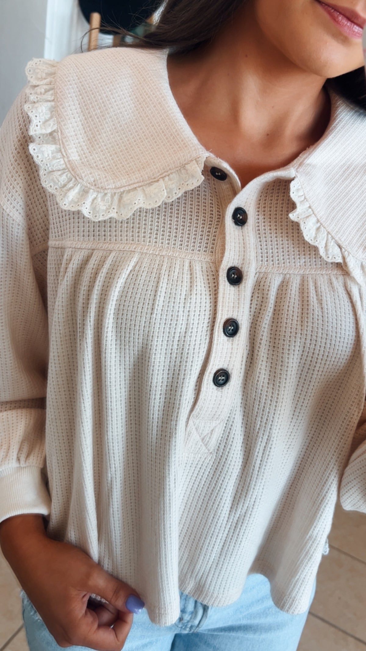 PeterPan Collar Knit Pullover