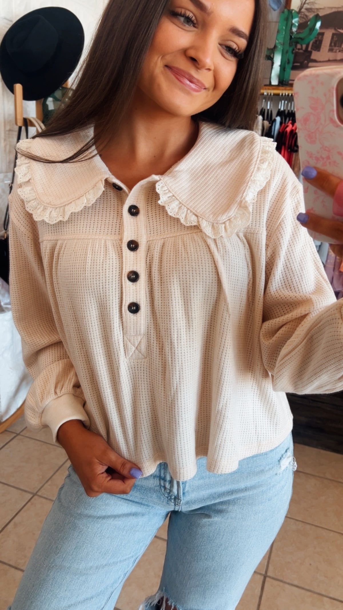 PeterPan Collar Knit Pullover