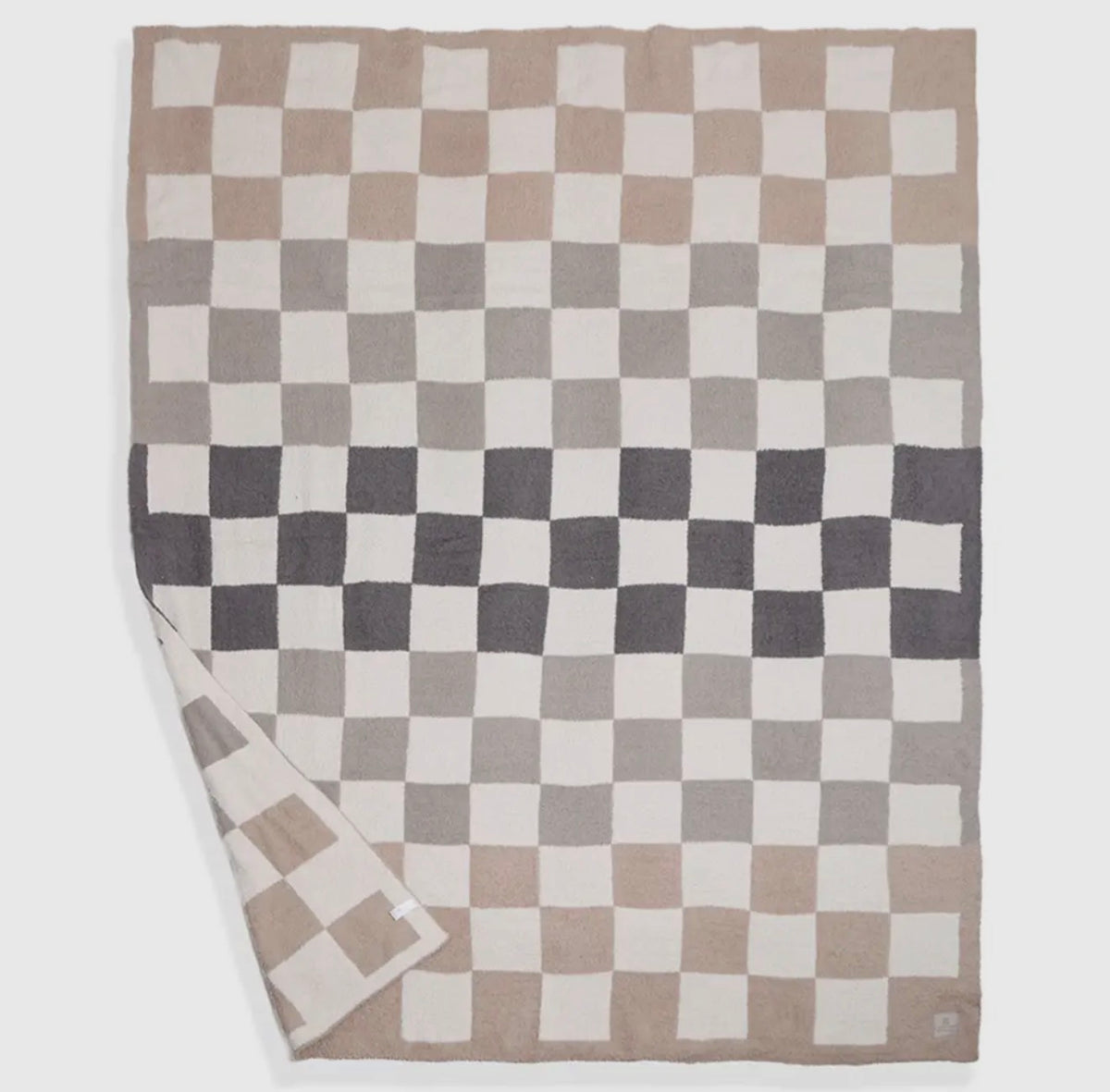 Multicolor Checkered ReversibleThrow Blanket