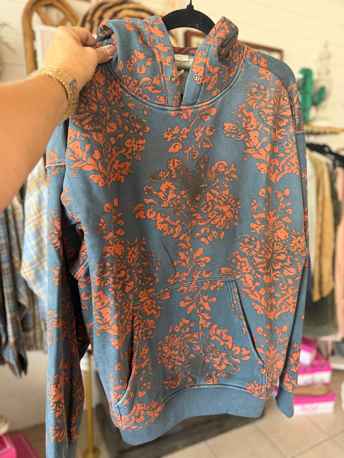Printed Fleece Hoodie