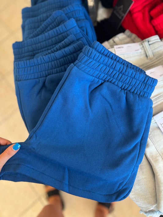 Fleece Elastic Dolphin Shorts