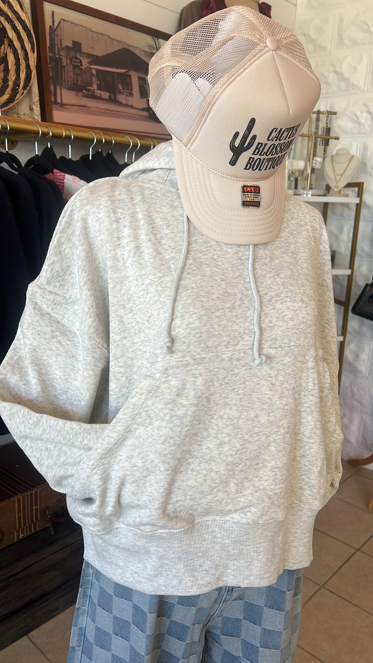 Oversized Fleece Kangaroo Pocket Hoodie
