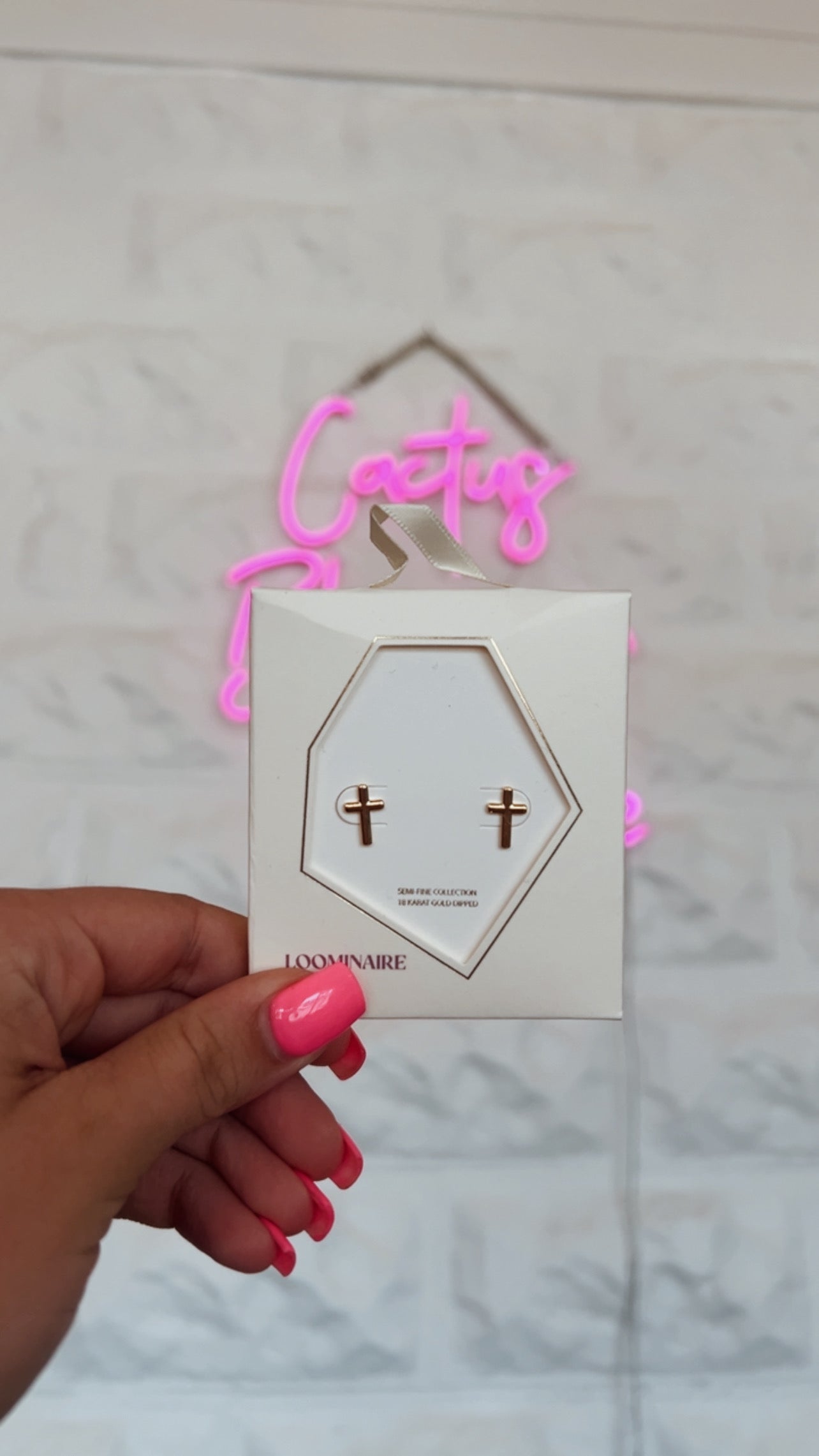 Classic Cross Stud Earrings