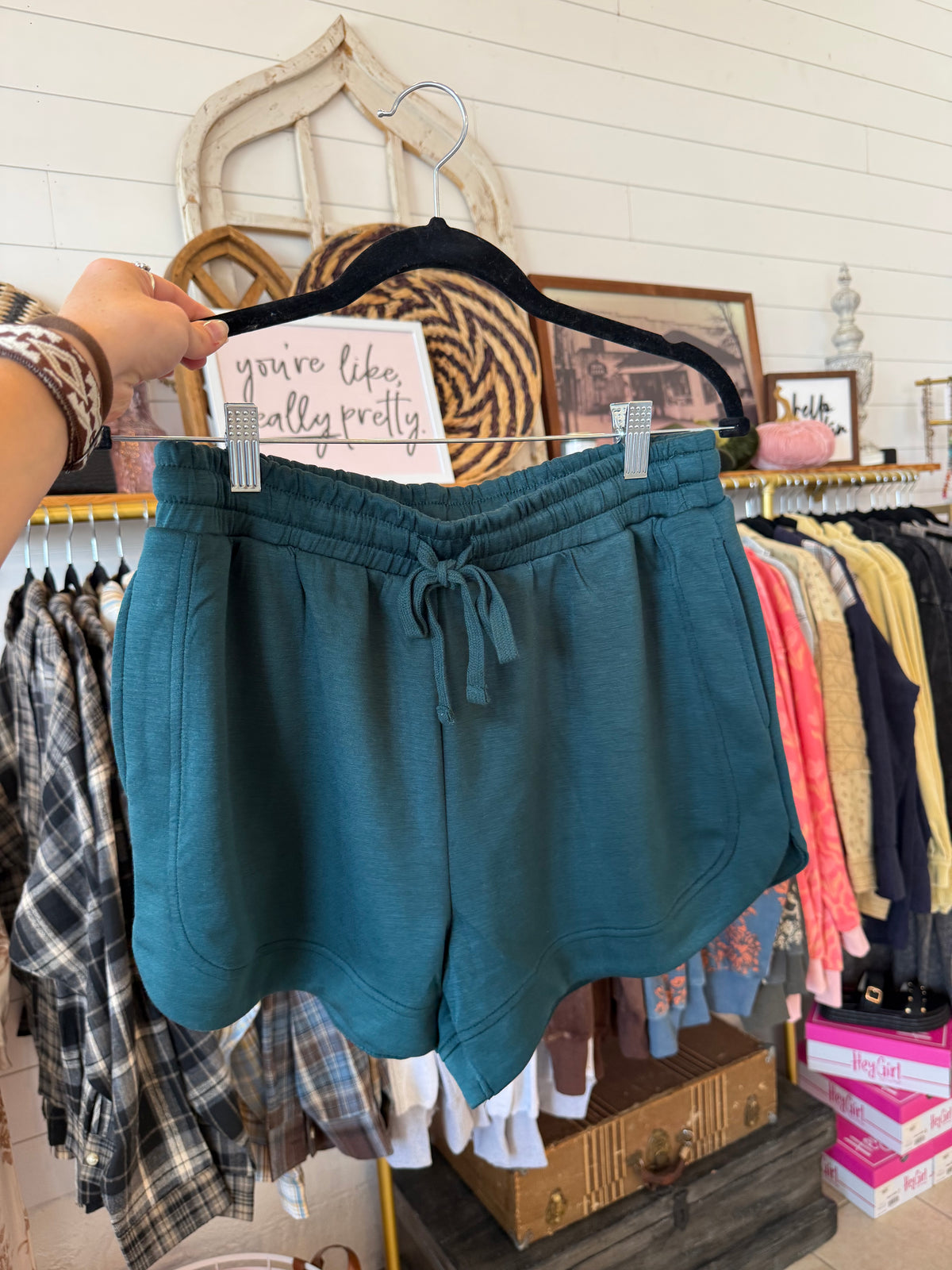 Elastic Waistband Lounge Shorts