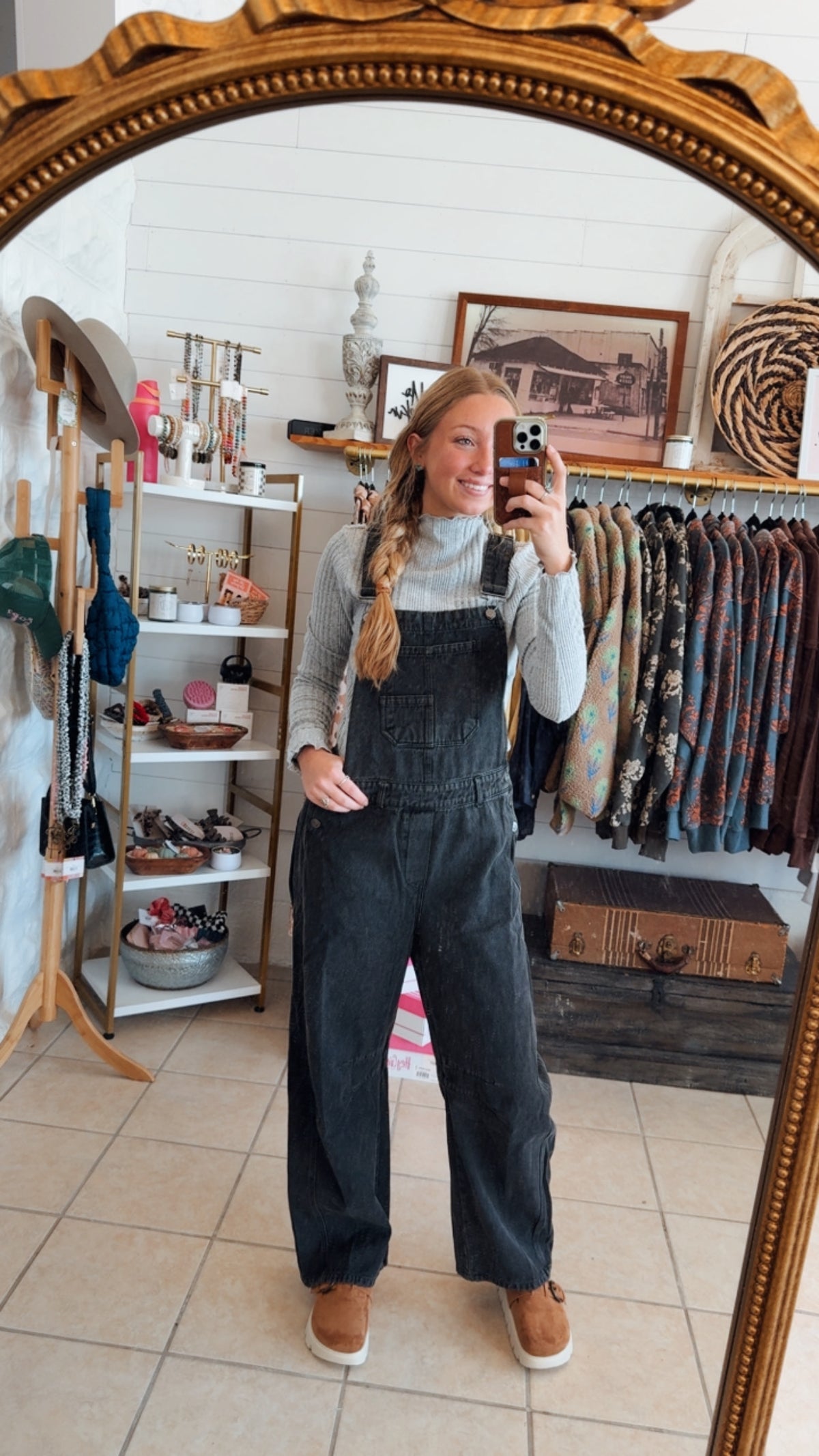 Mineral Washed Barrel Overall