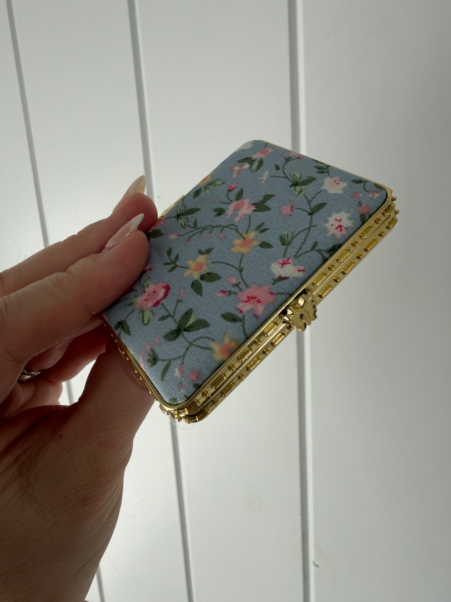 Floral Double Sided Mini Mirror